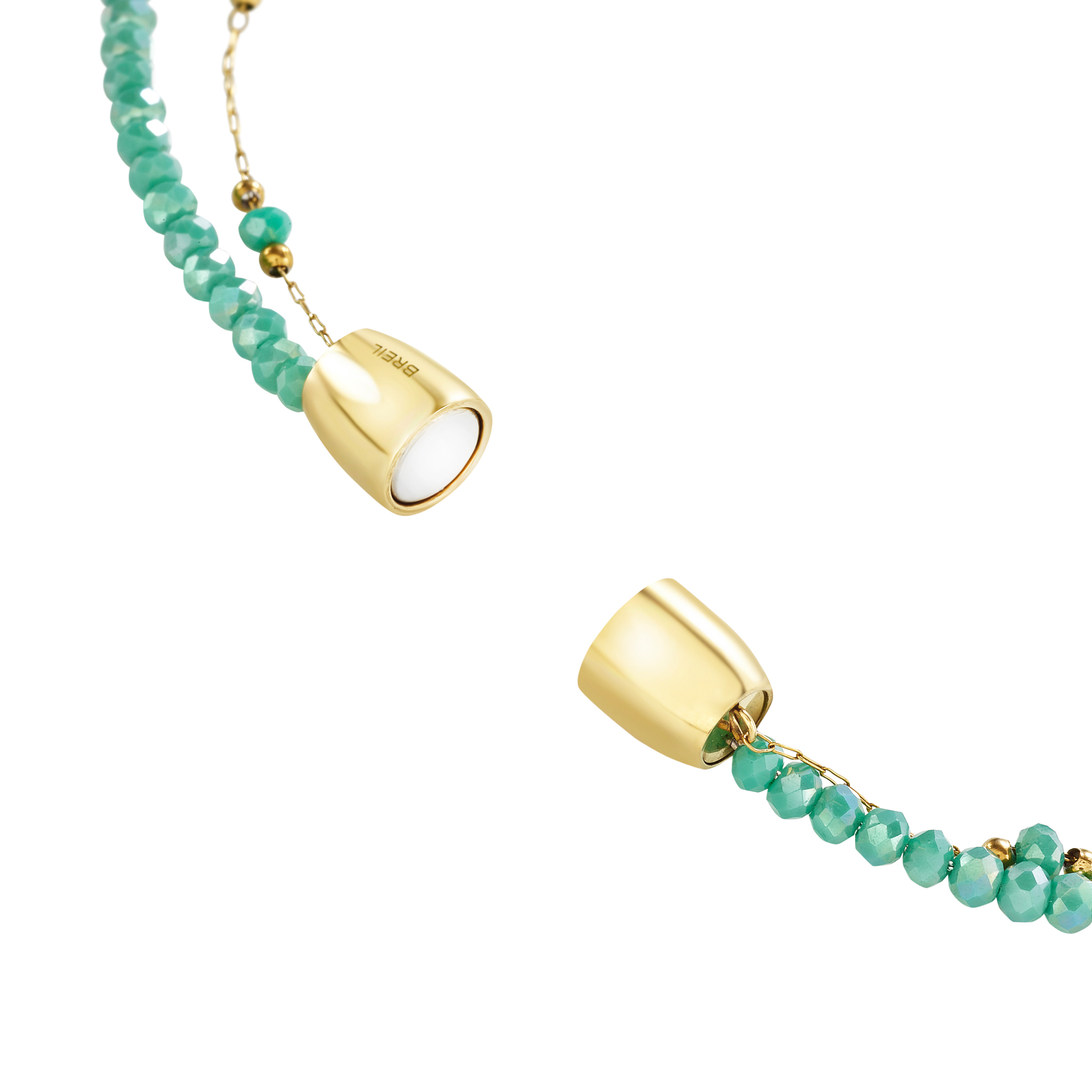 clasp and crystal detail