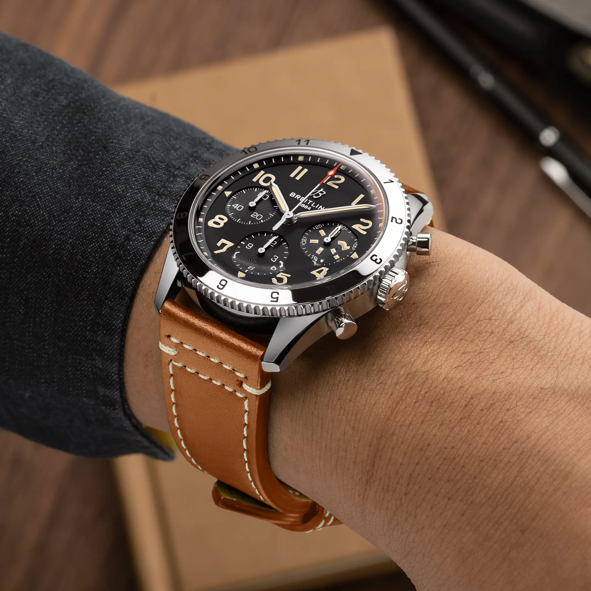 On-wrist view of the P-51 Mustang edition