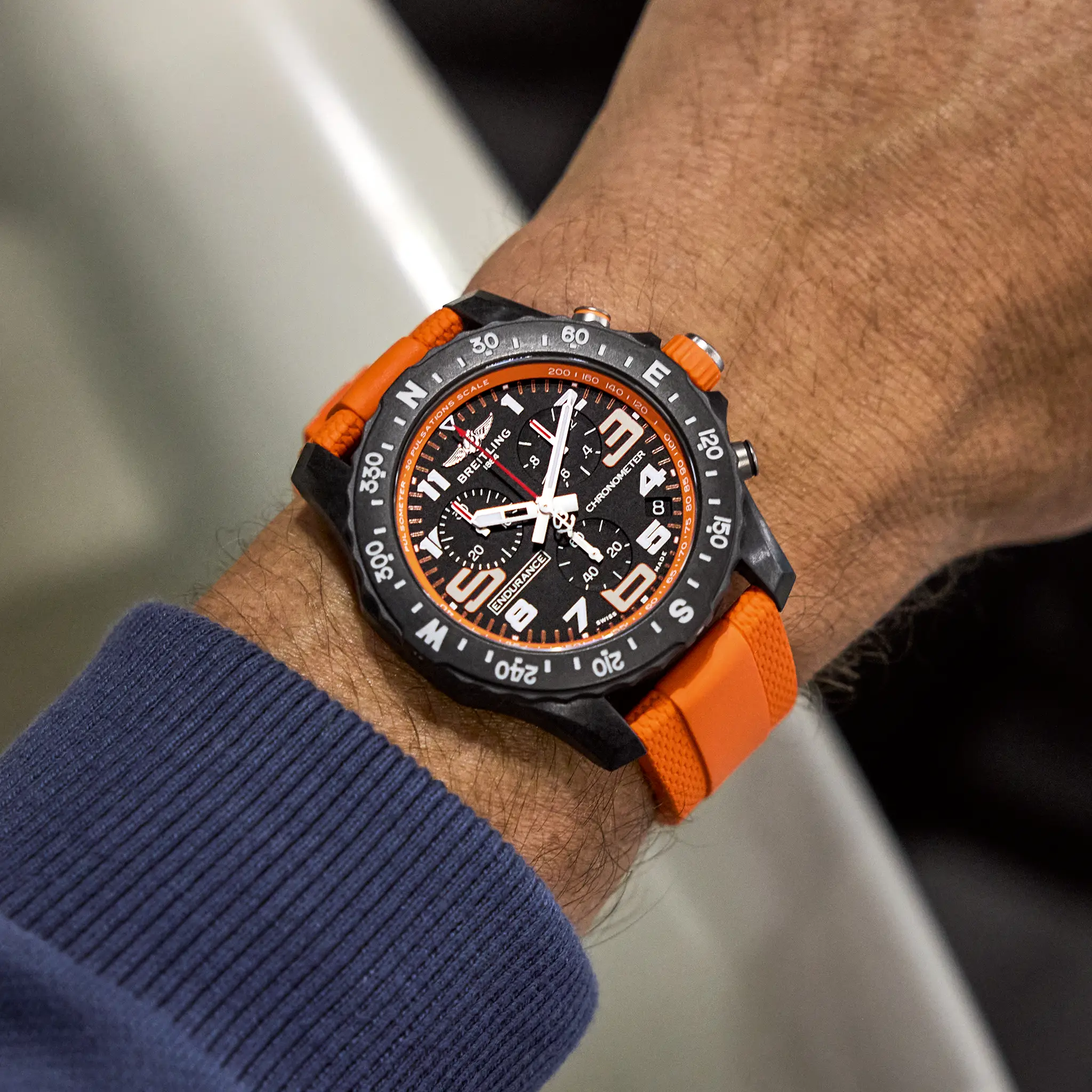 On-wrist view of the Endurance Pro 44