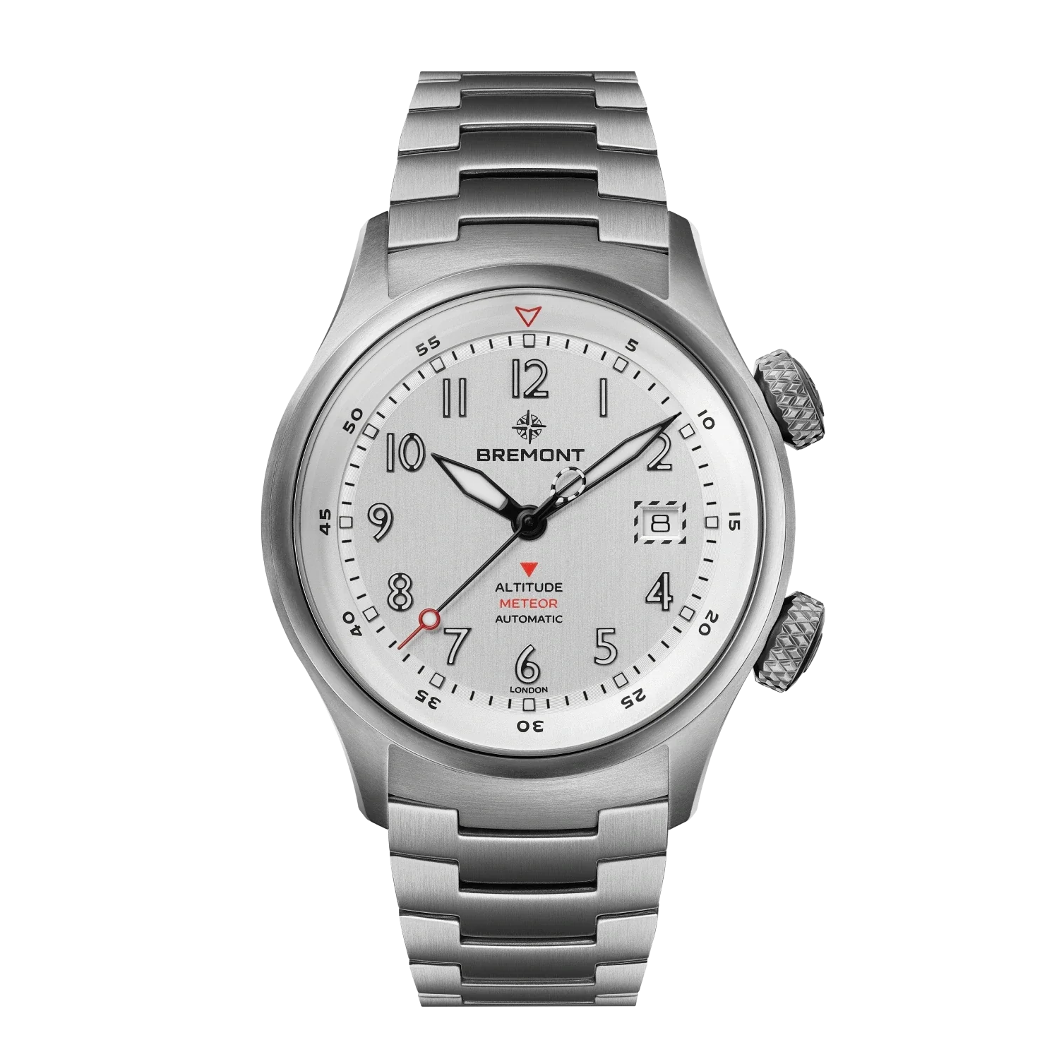 Three-quarter bracelet view of the 42mm Trip-Tick case