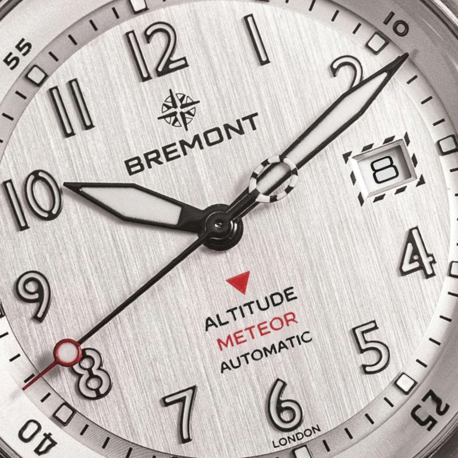 Case-back view of the BB14 movement and gunmetal finishing