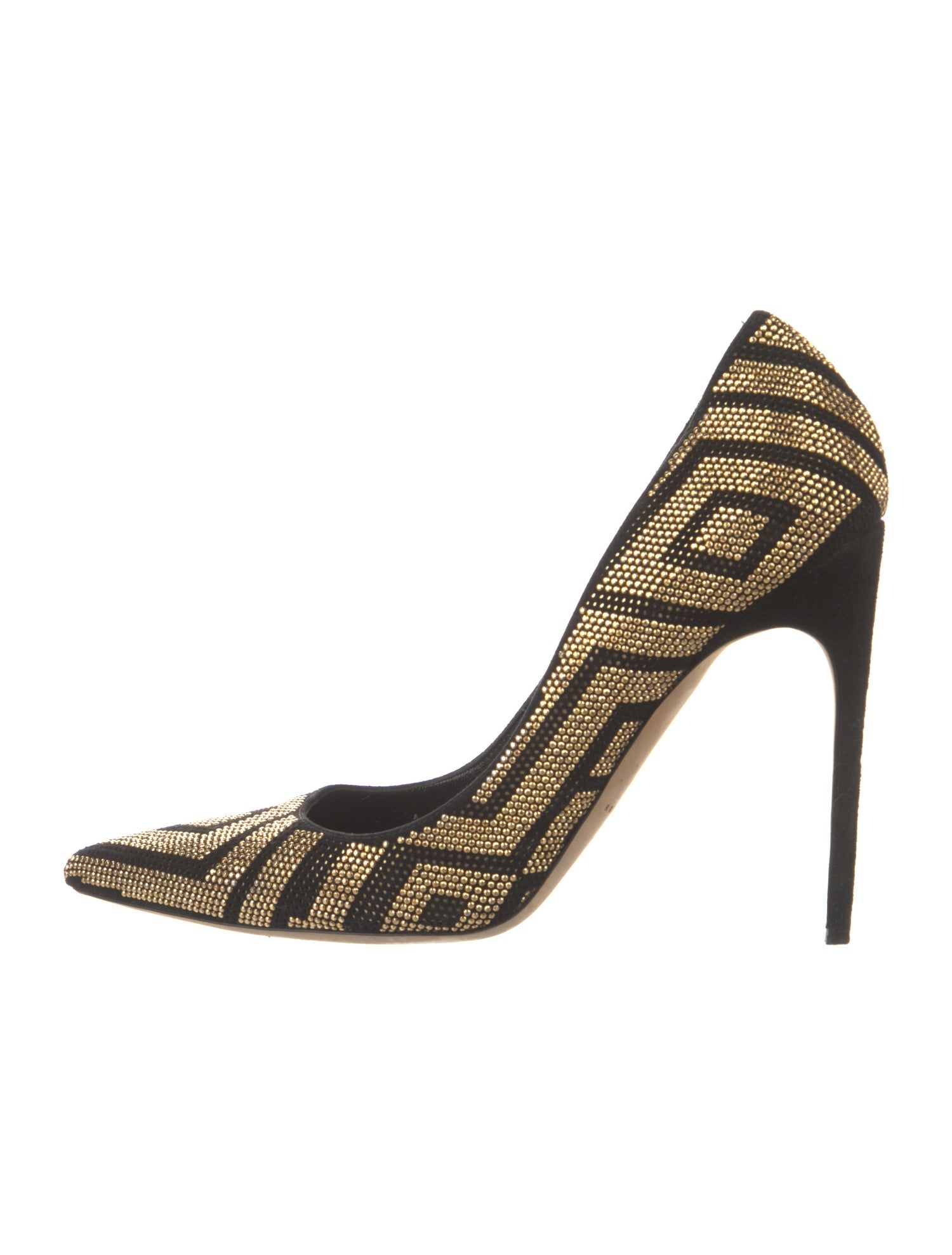 140mm Suede Heeled Pump