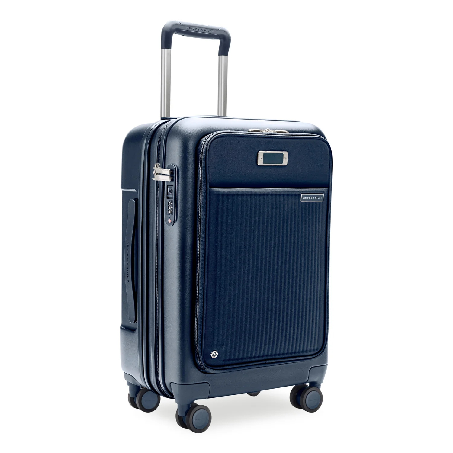 Sympatico Essential 22" Front Pocket Carry-On Expandable Spinner, angled view