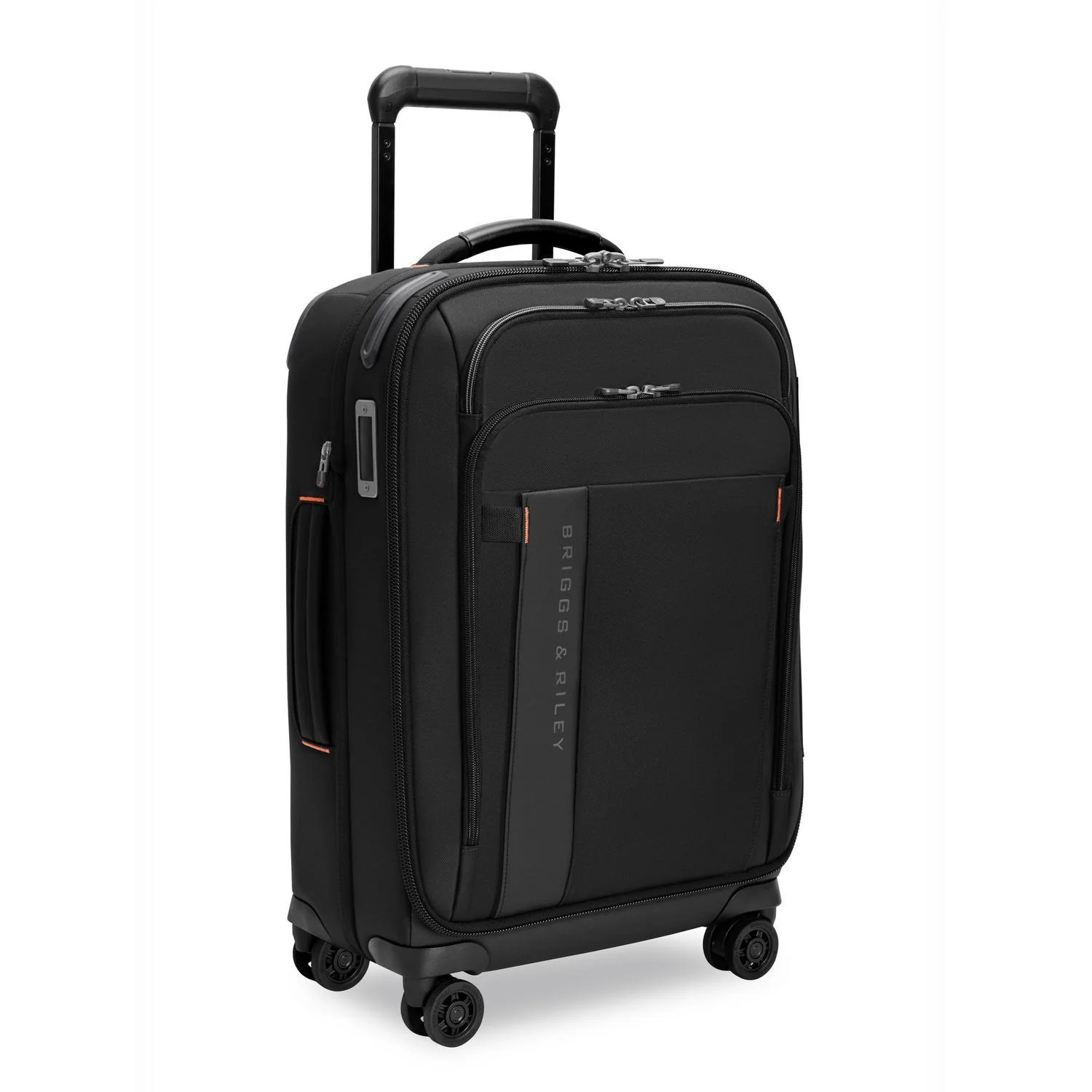 ZDX Essential 22" Carry-On Expandable Spinner, angled view