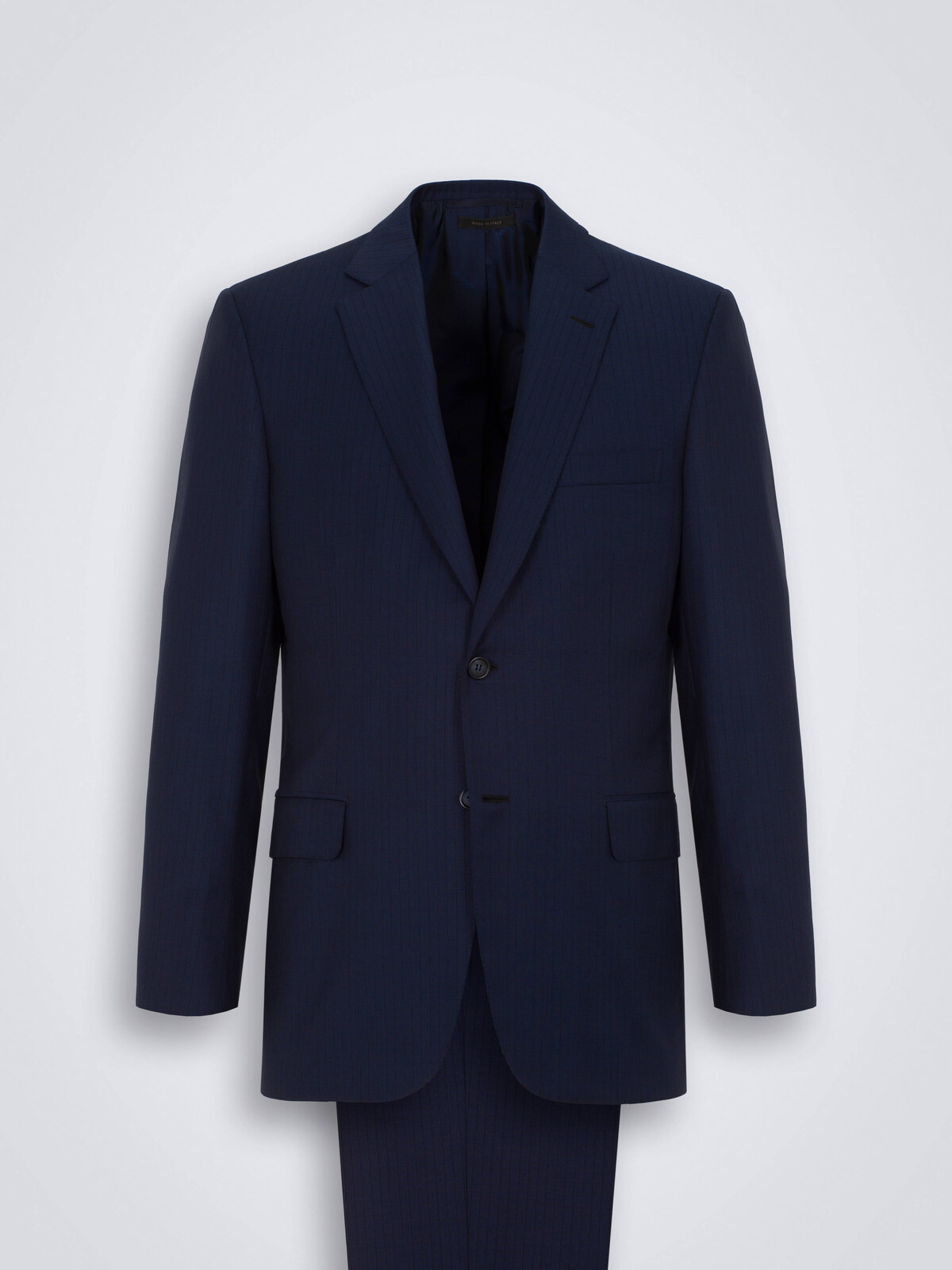 Navy suit front