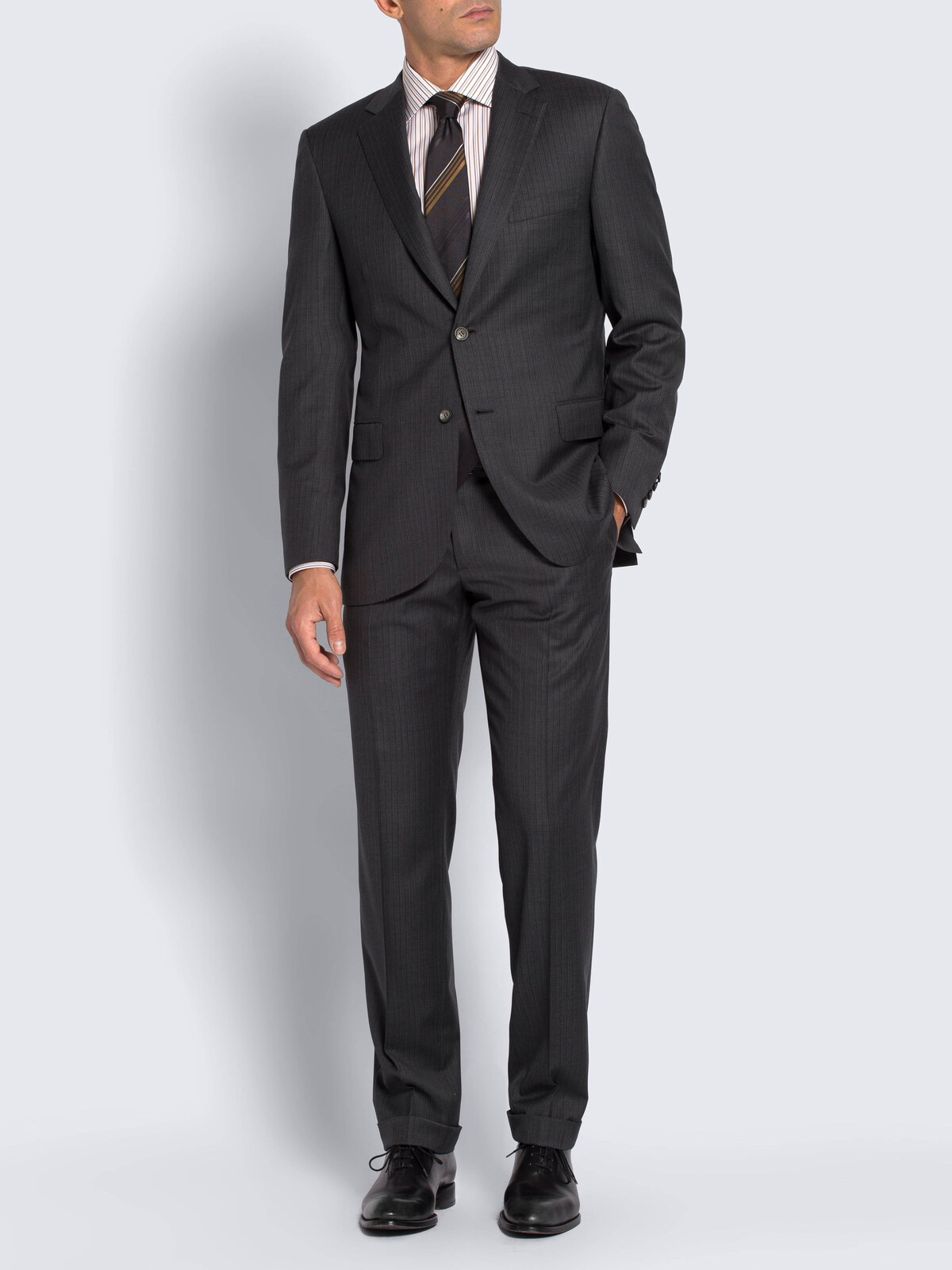 Grey suiting