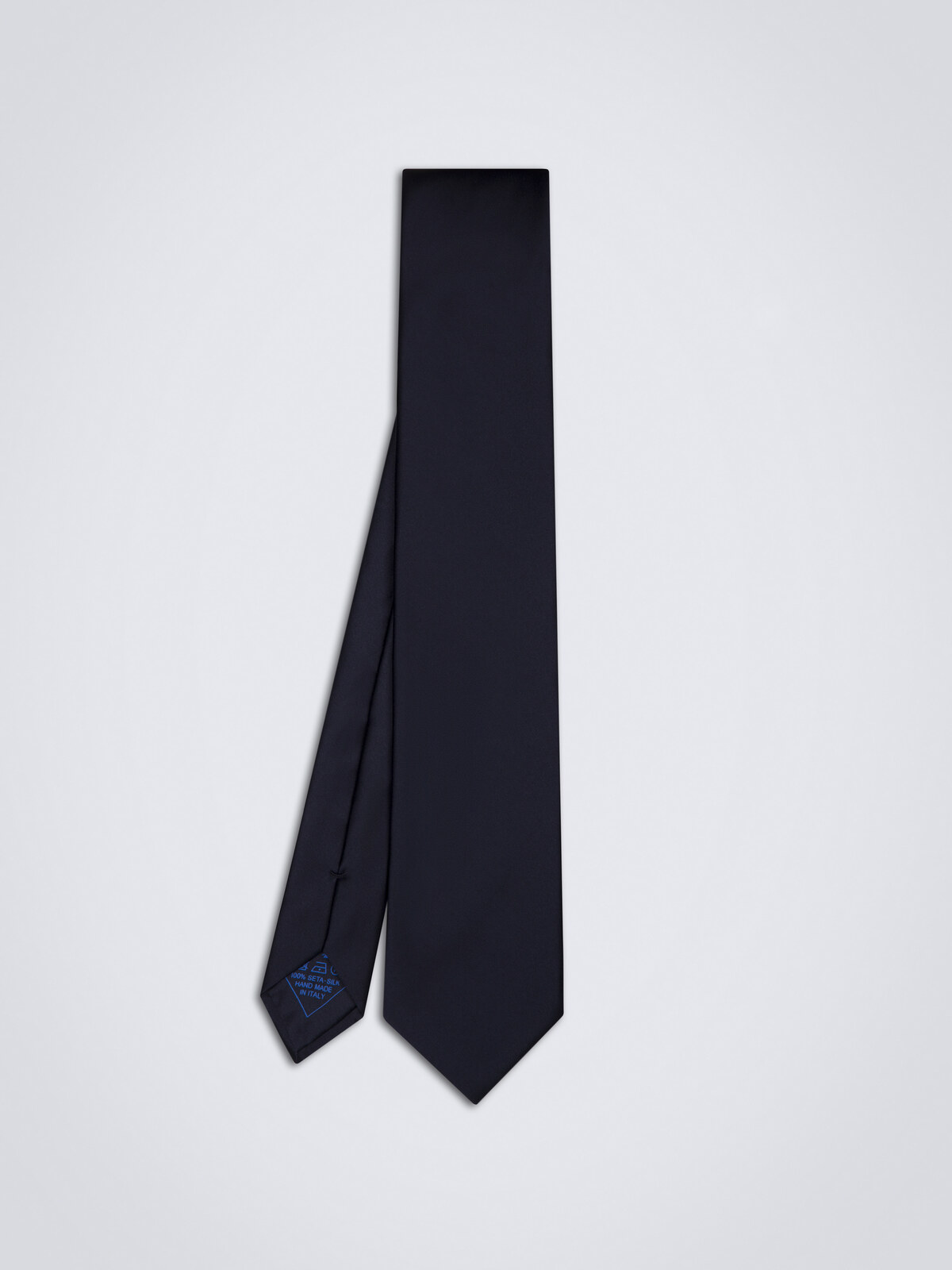 Navy tie front