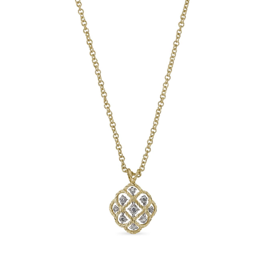 Étoilée Yellow And White Gold Pendant With Diamonds