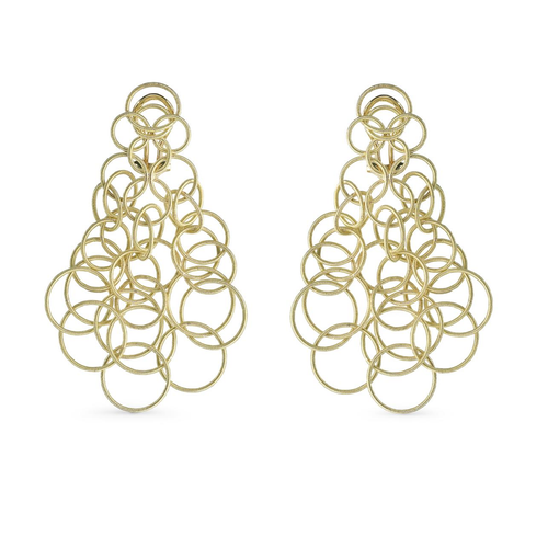 Hawaii Yellow Gold Pendant Earrings