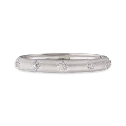 Macri White Gold Set Bombé Bracelet With Diamonds