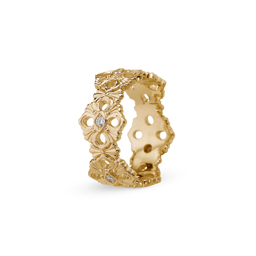Opera Yellow Gold Eternelle Ring With Diamonds