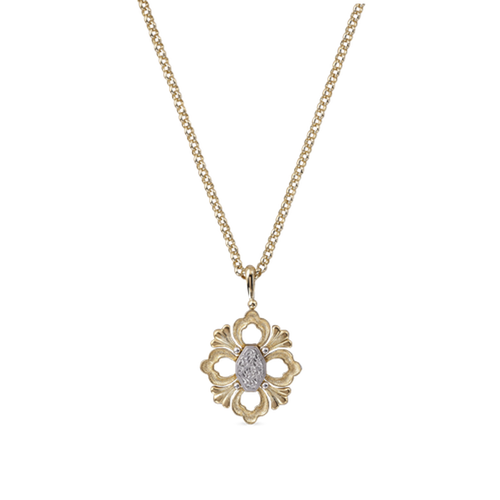 Opera Yellow And White Gold Pendant