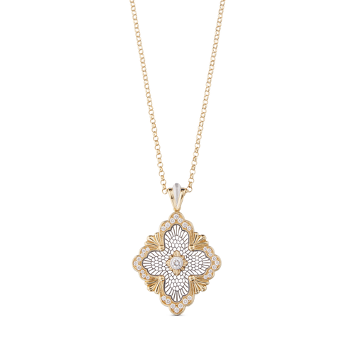 Opera Tulle Yellow And White Gold Maxi Pendant