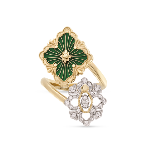 Opera Tulle Yellow And White Gold Ring