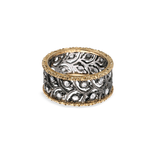 Ramage White And Yellow Gold Set Eternelle With Diamonds