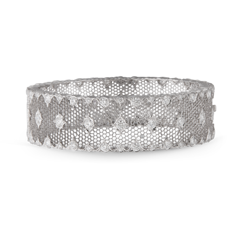 Tulle Broccato White Gold Bracelet