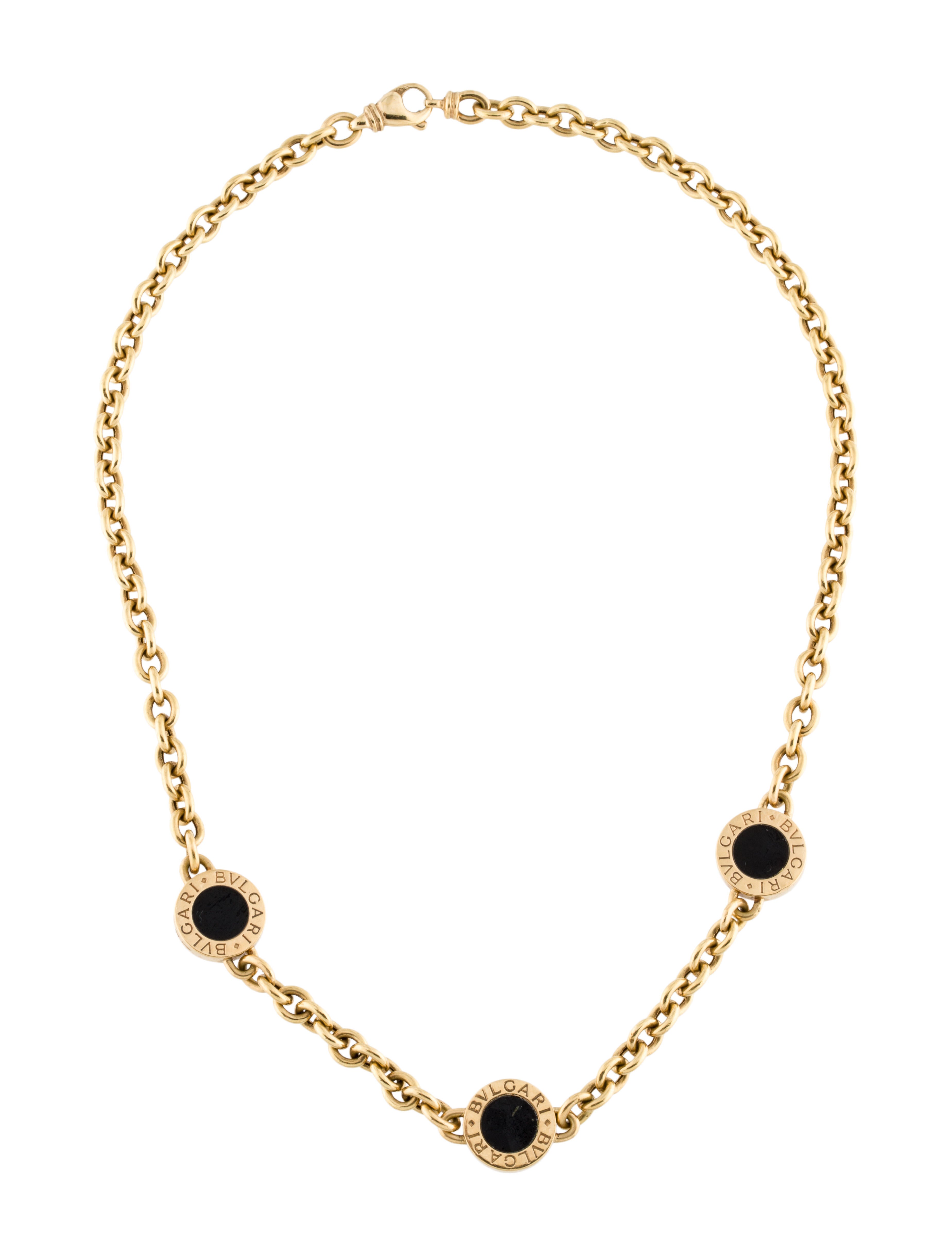 yellow-gold double-logo chain