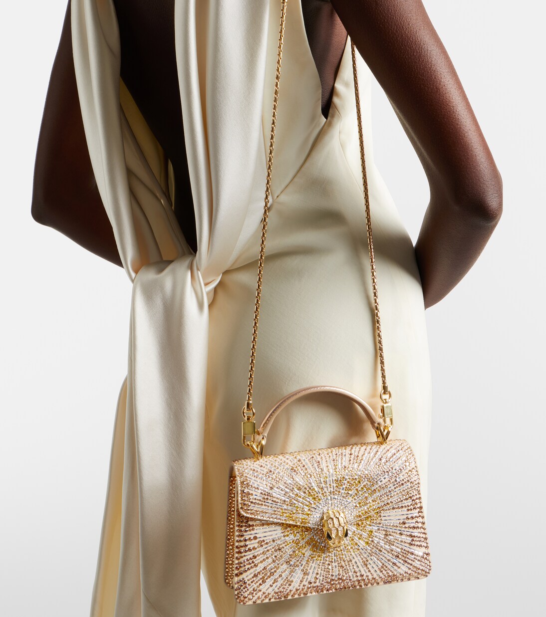 metallic evening styling