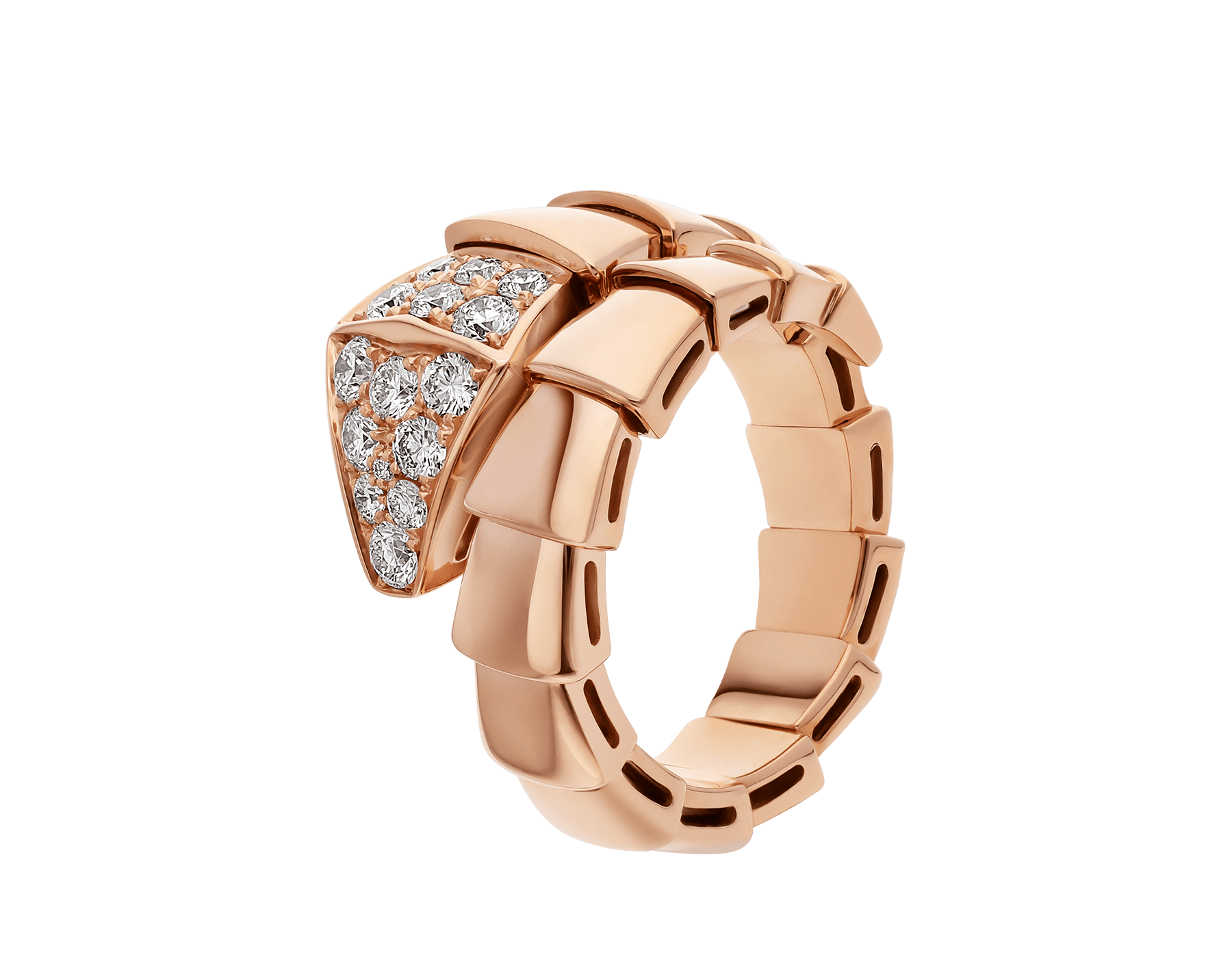 rose-gold demi-pavé version