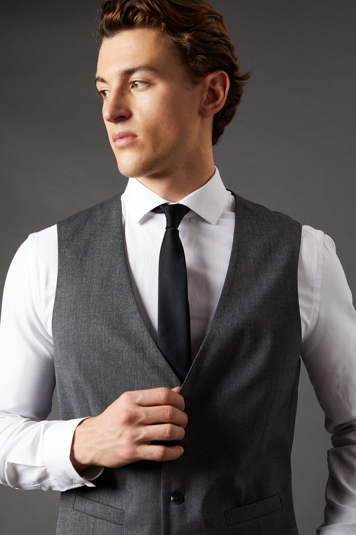 buttoned front