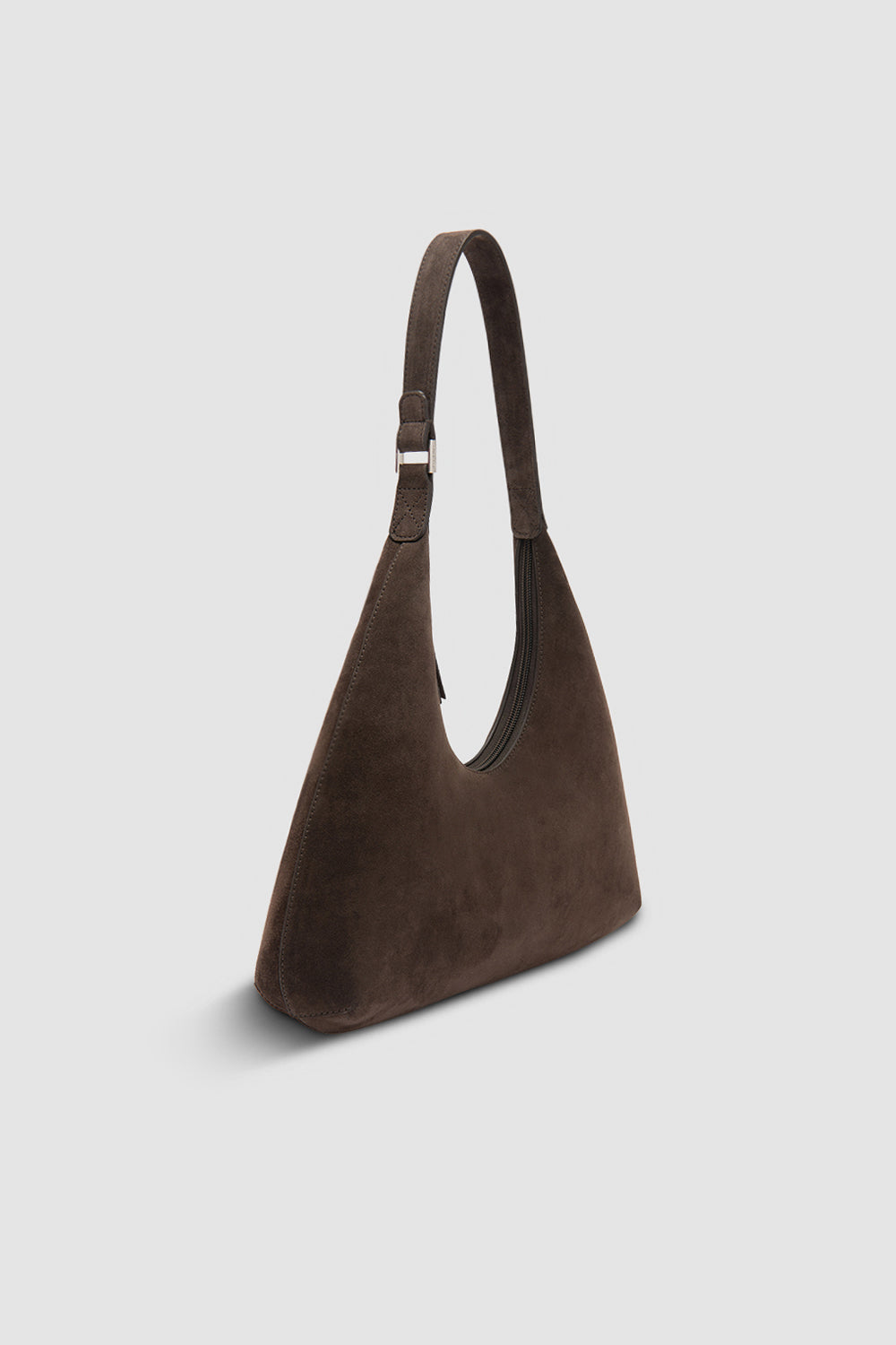 alternate detail or color view — Amber Ristretto Suede Leather Shoulder Bag