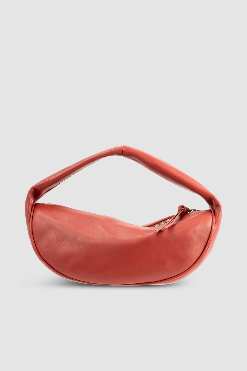 official alternate angle — Cush Blood Red Nappa Leather Shoulder Bag