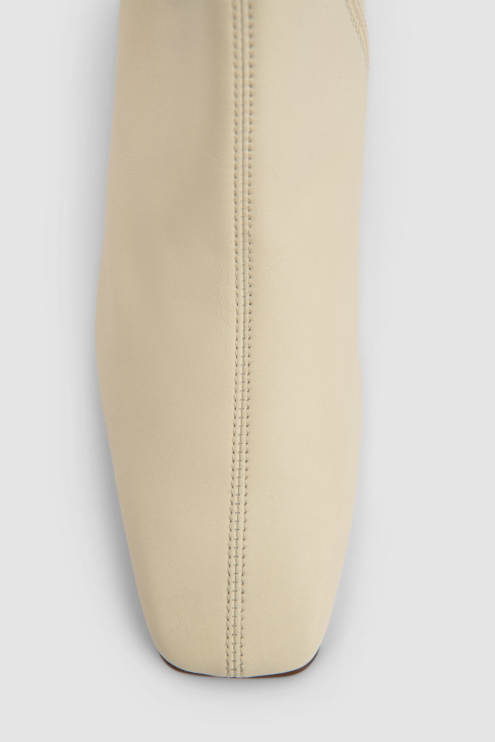 official alternate angle — Edie Off White Leather Knee-High Boot