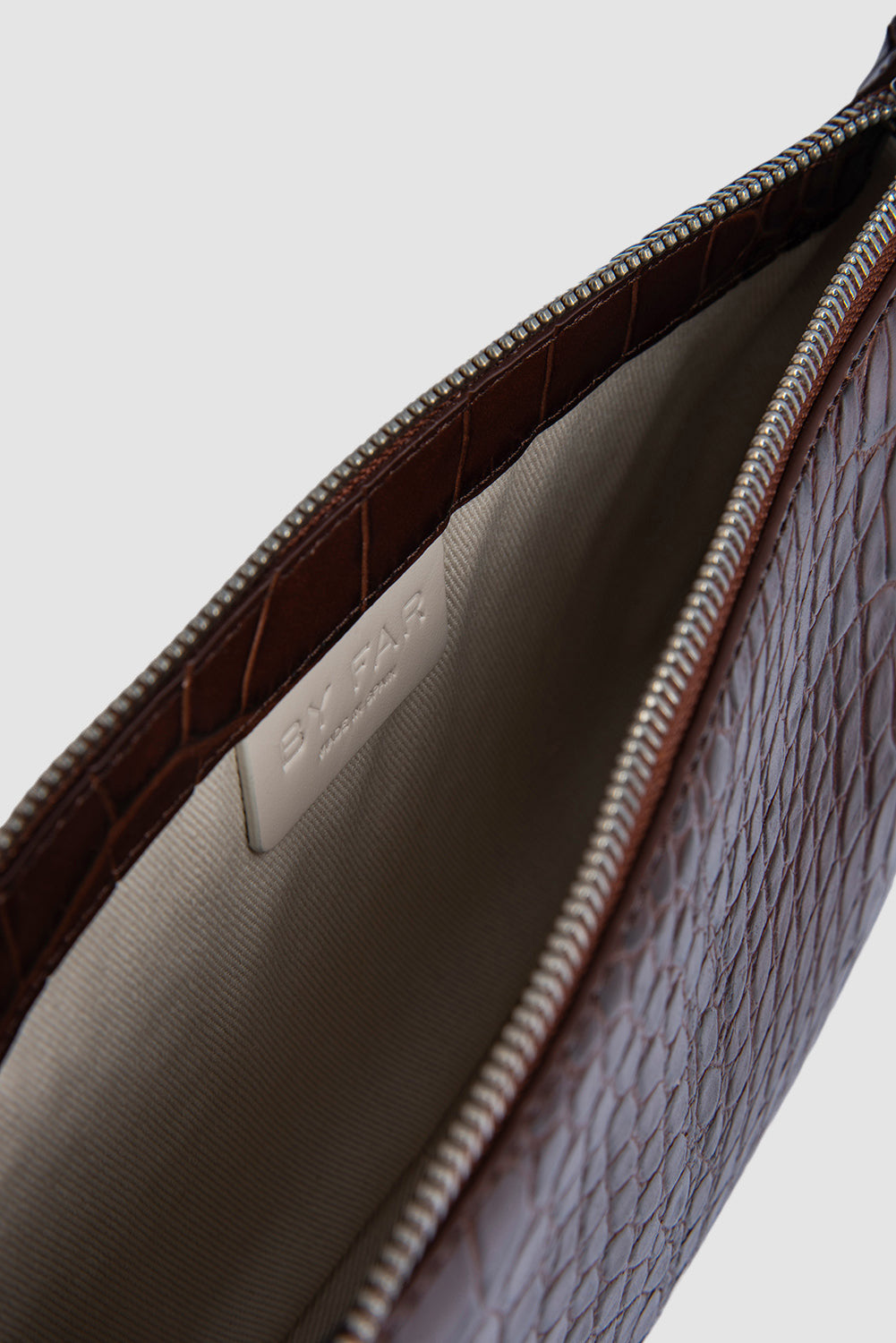 official alternate angle — Rachel Nutella Croco Embossed Leather Shoulder Bag