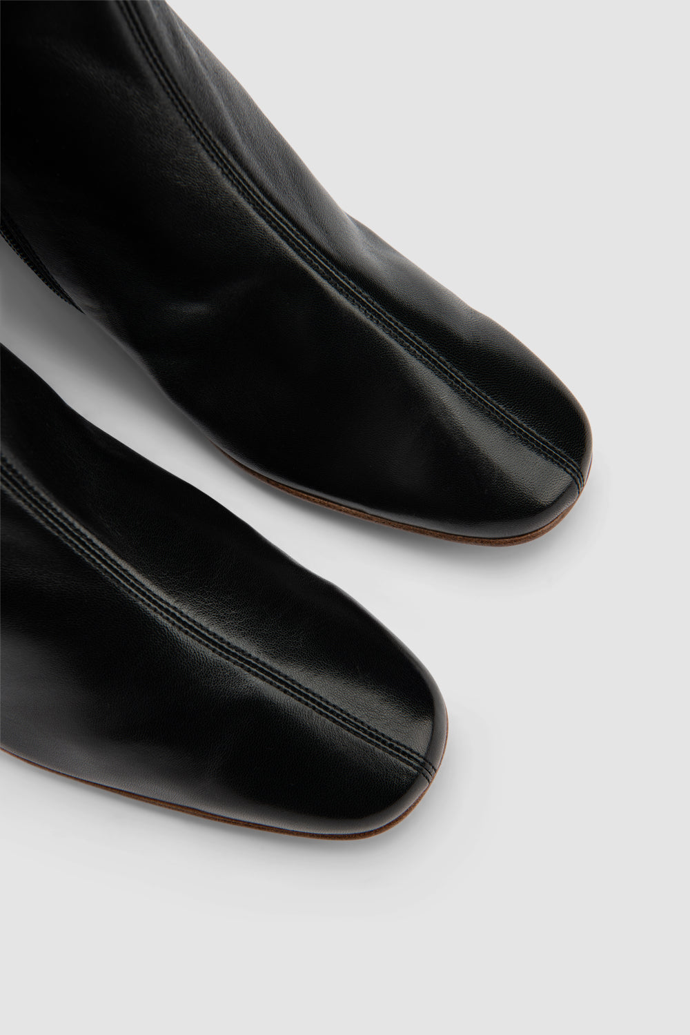 official alternate angle — Sofia Black Leather Ankle Boot