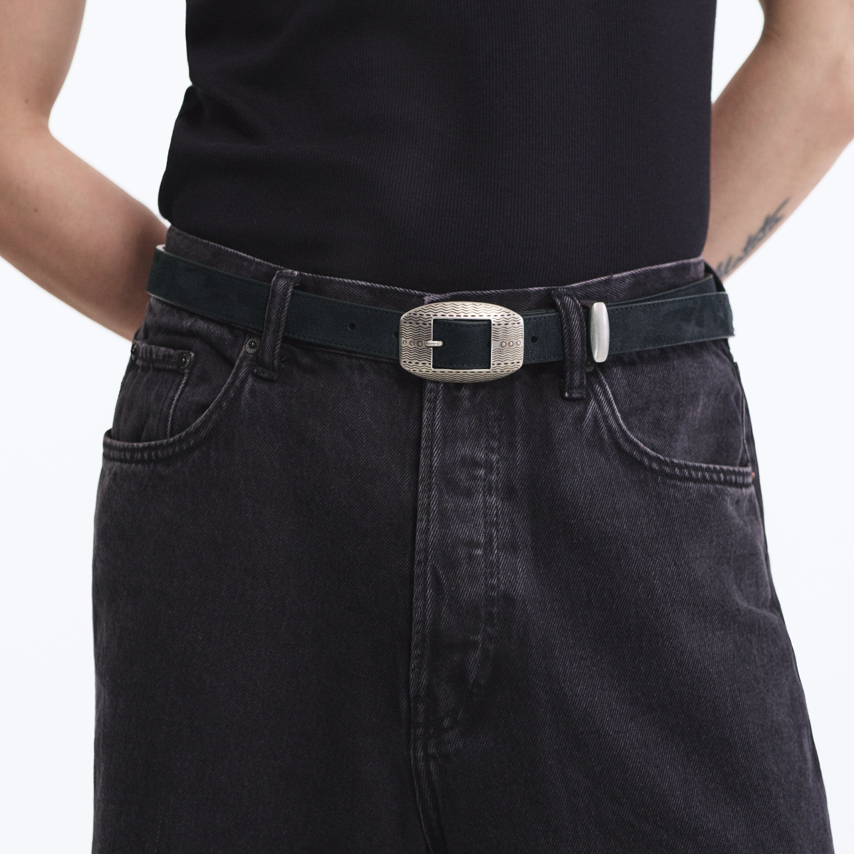 Karoo Leather Belt Black official detail view 2