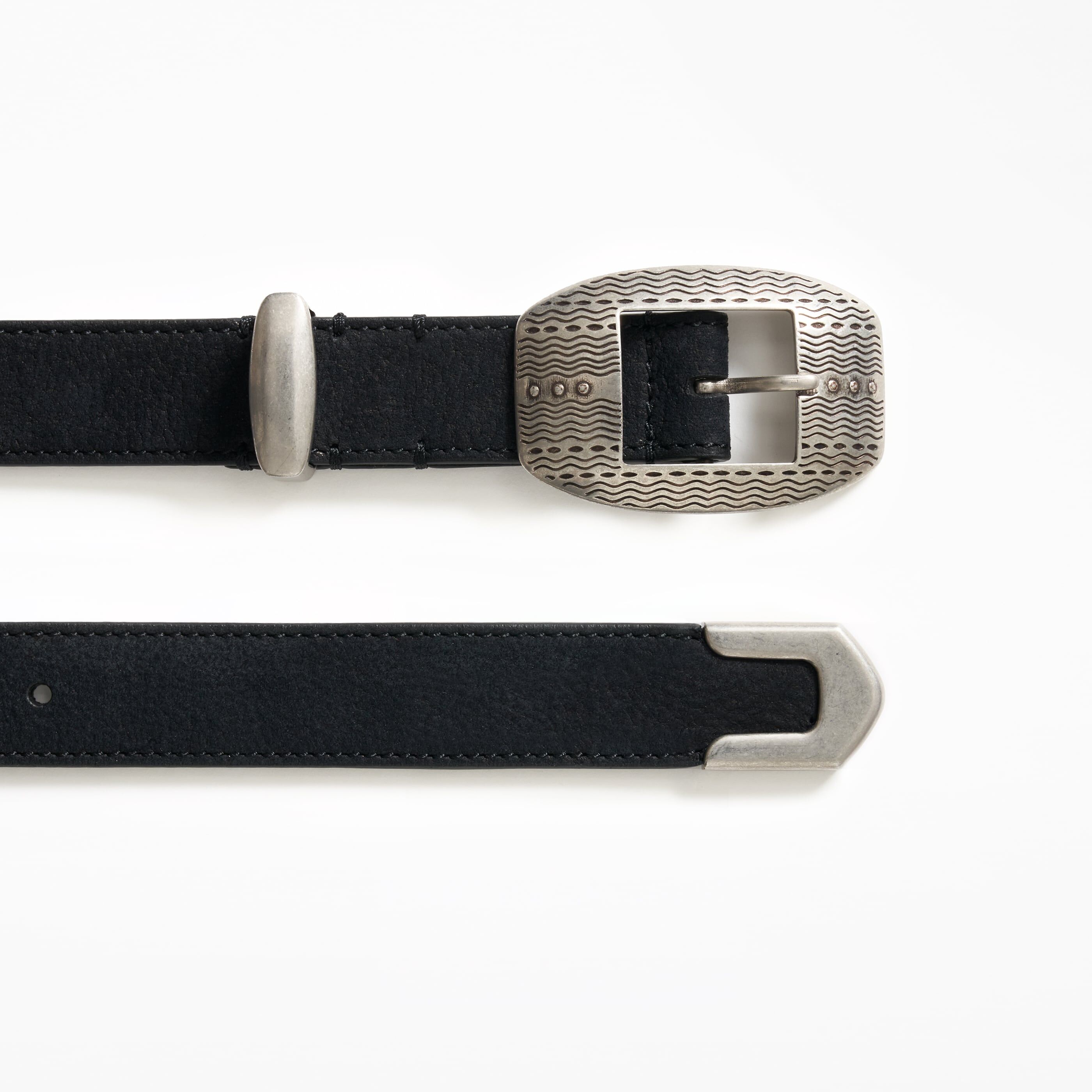 Karoo Leather Belt Black official detail view 3