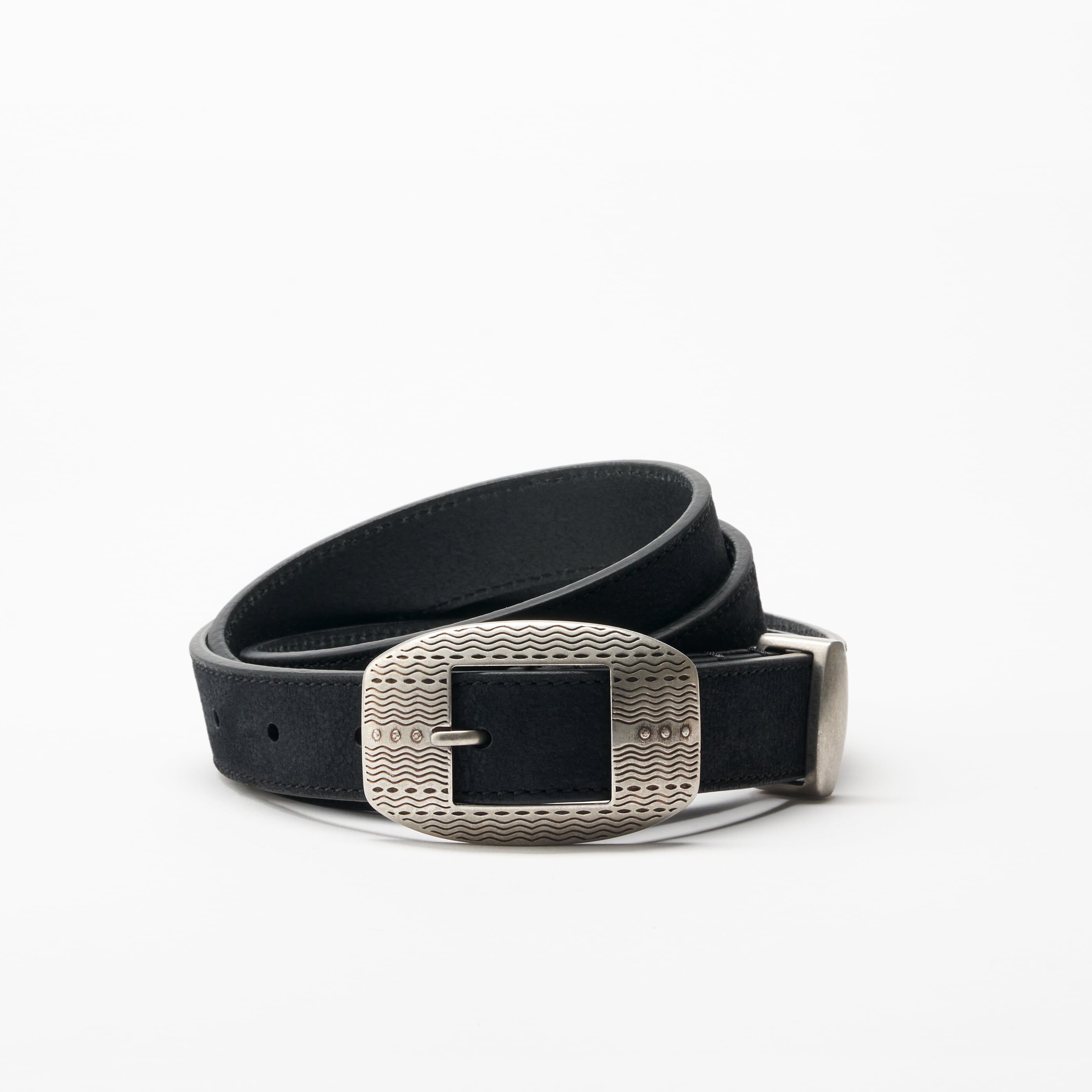 Karoo Leather Belt Black official detail view 4