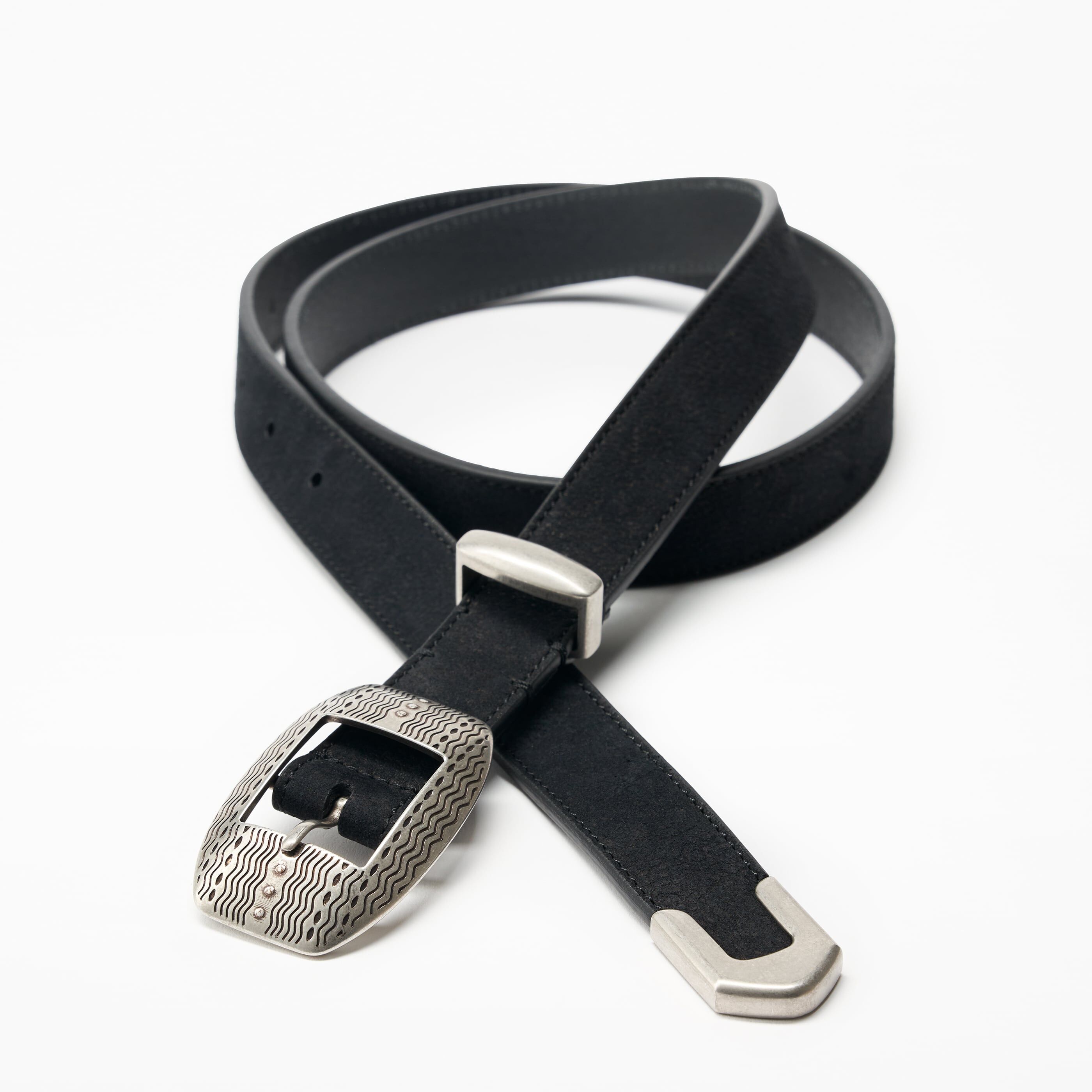 Karoo Leather Belt Black official detail view 6