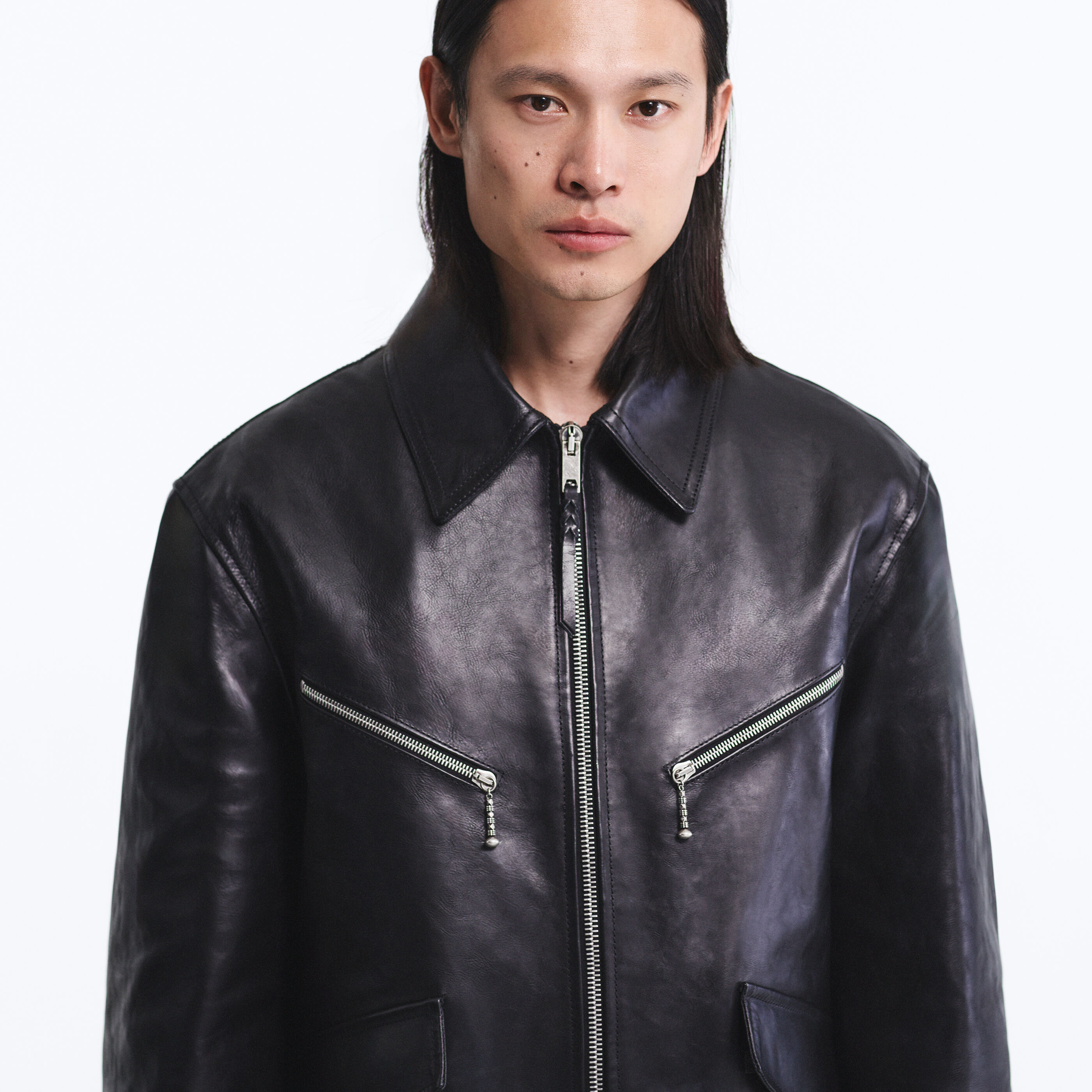 The Rizon Leather Jacket official detail view 2