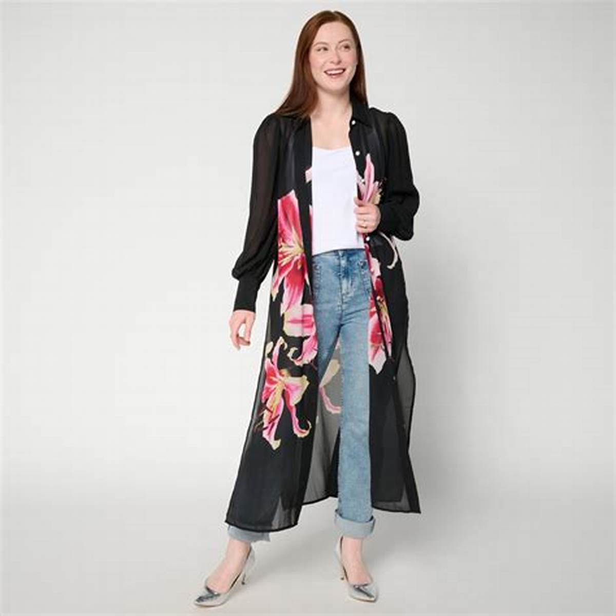 Drama Topper with Side Slits