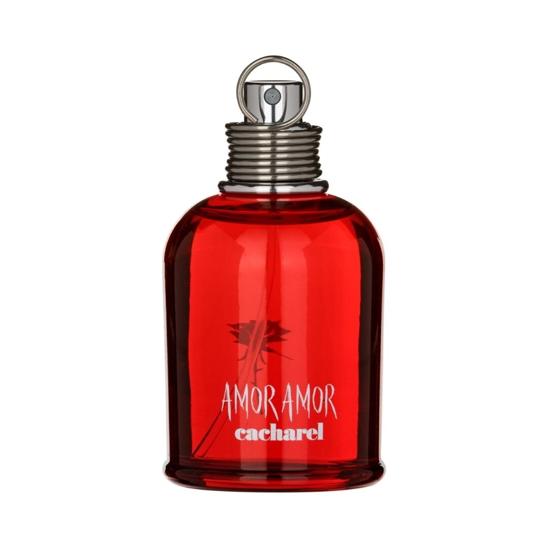 faceted red bottle view