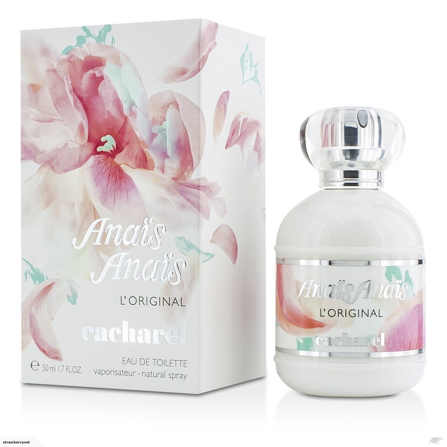 boxed bottle in the pastel lily artwork