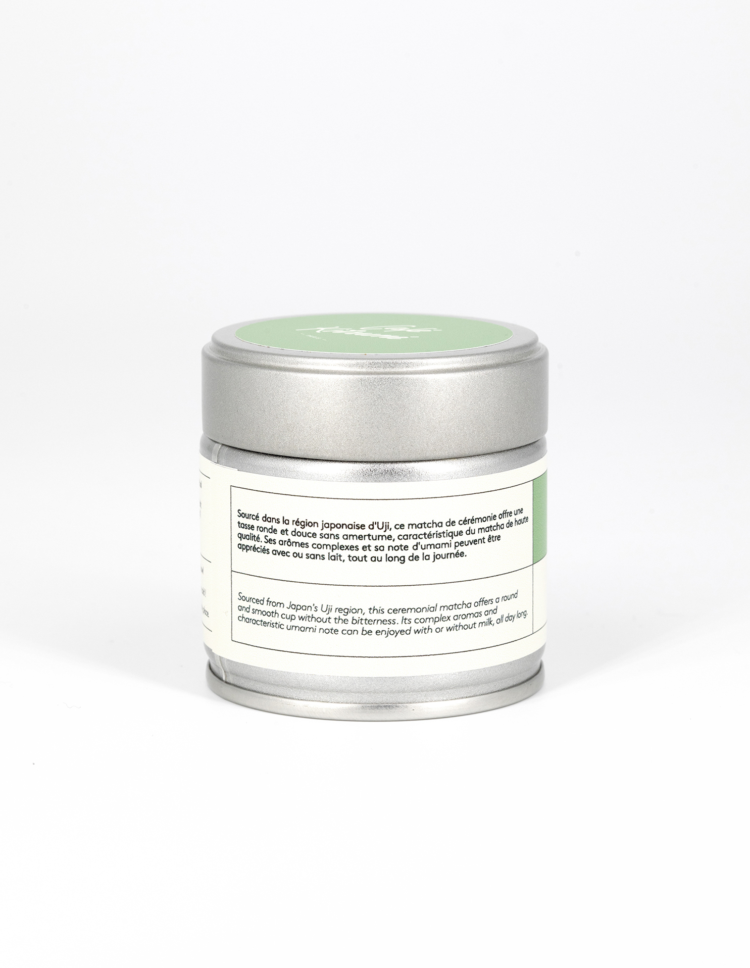 Tin back label