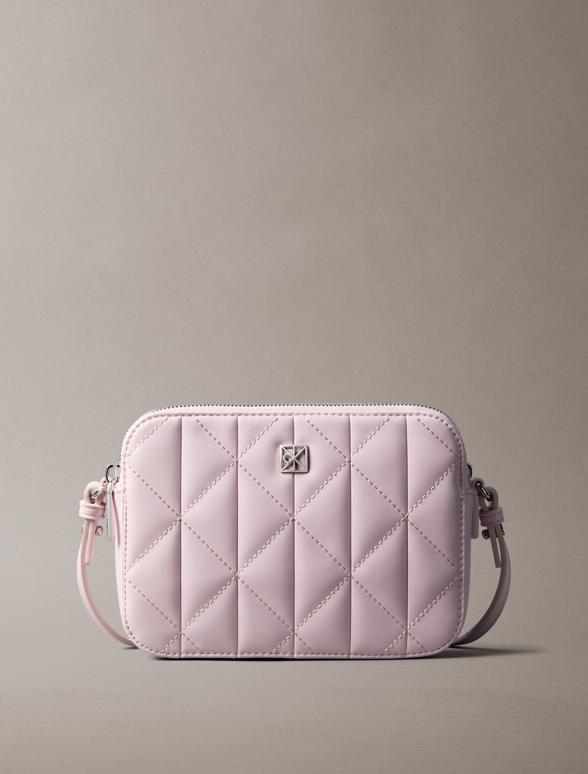 Quilted Emblem Logo Camera Bag