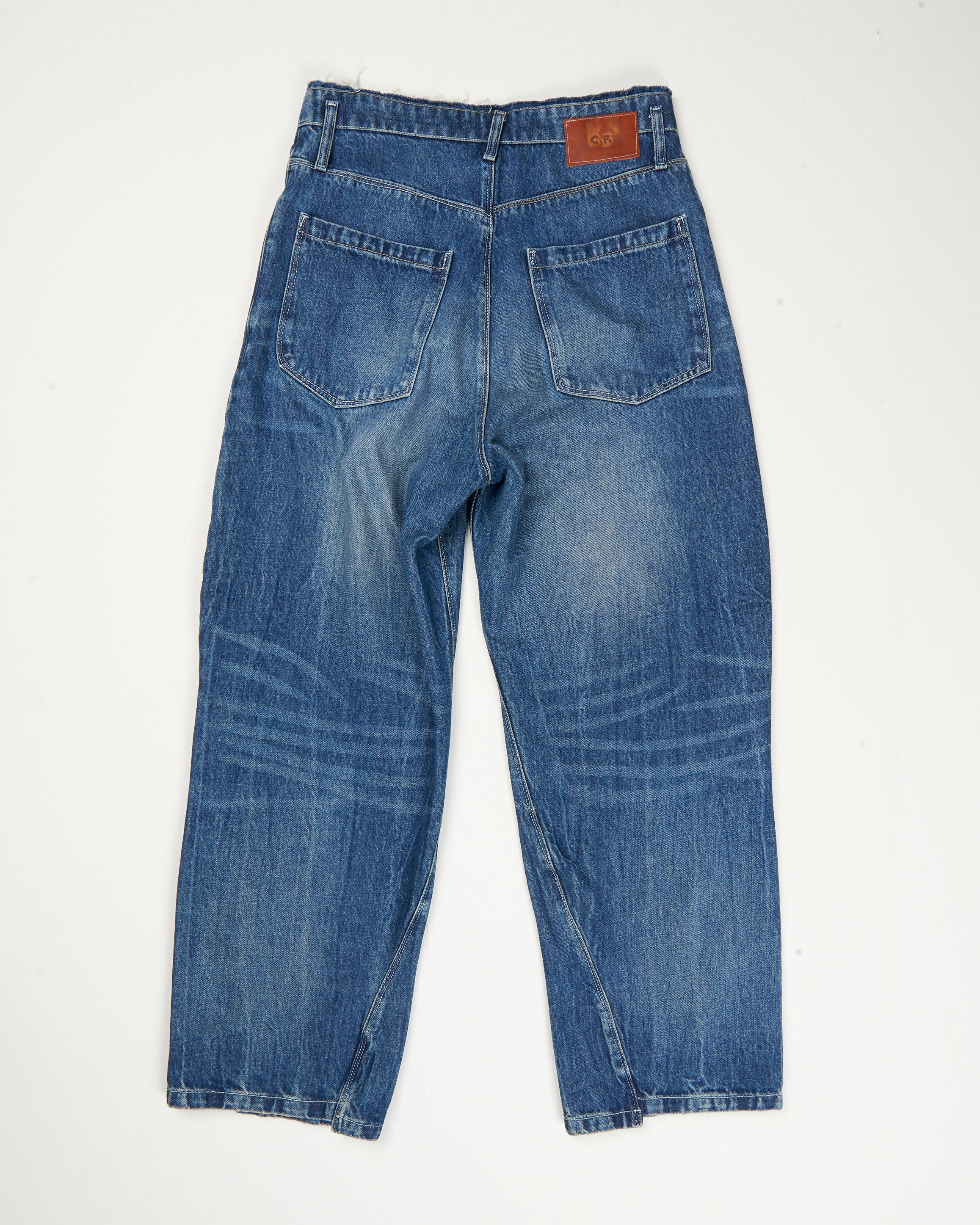 back jean view