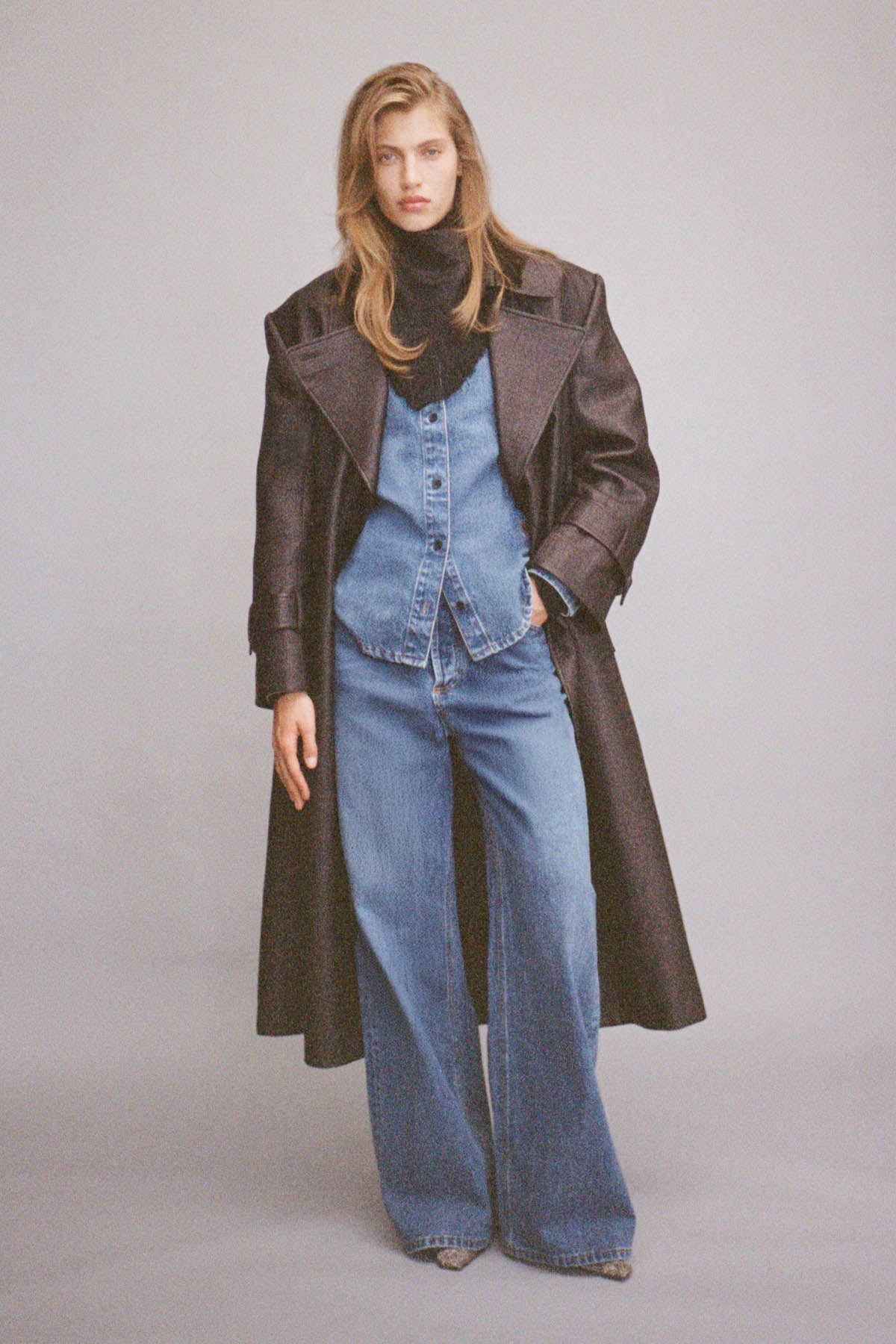 Styled under outerwear
