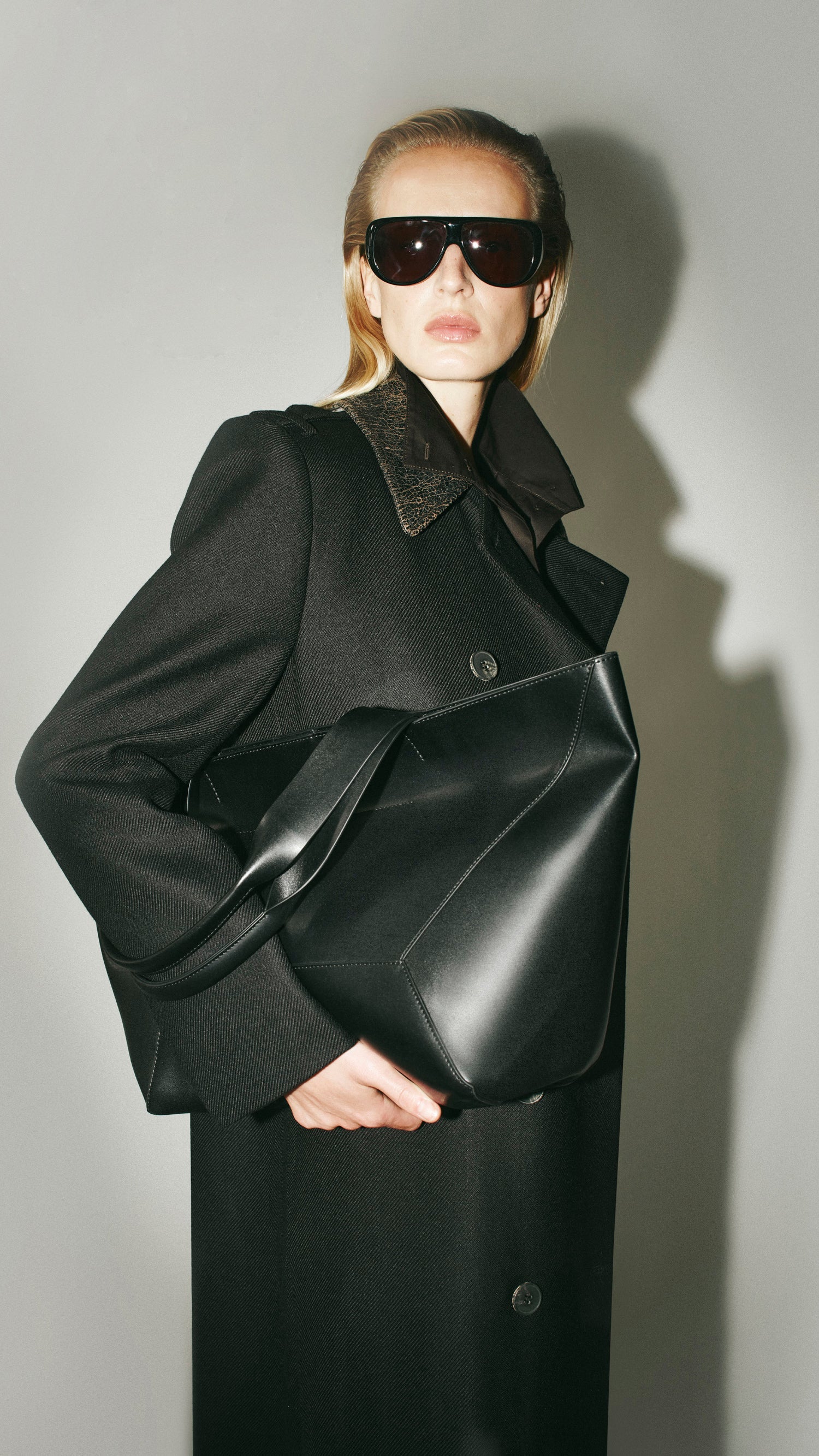 Styled with black outerwear