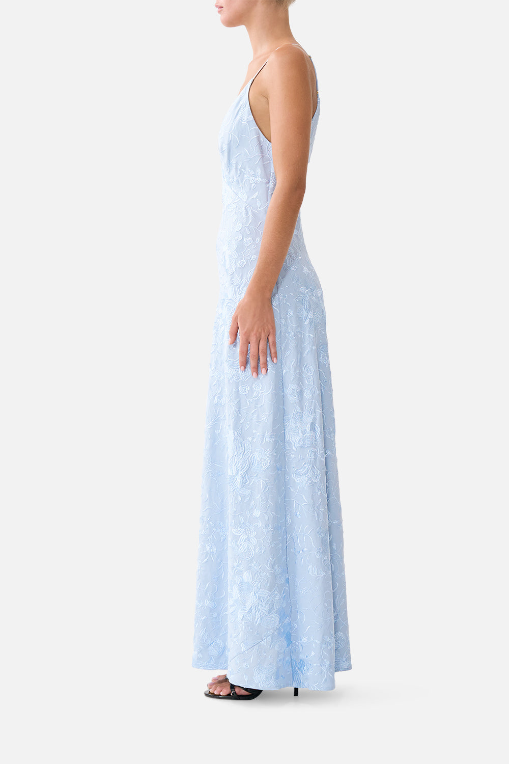 Bias Slip Dress — movement and fit angle