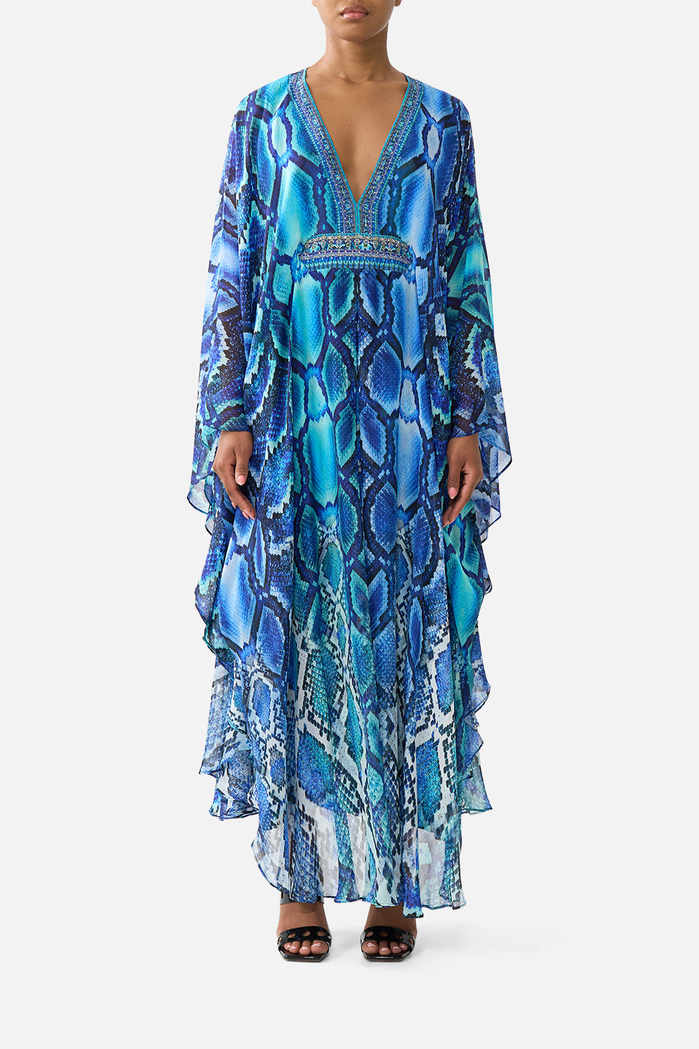 Long Kaftan With Waist Detail