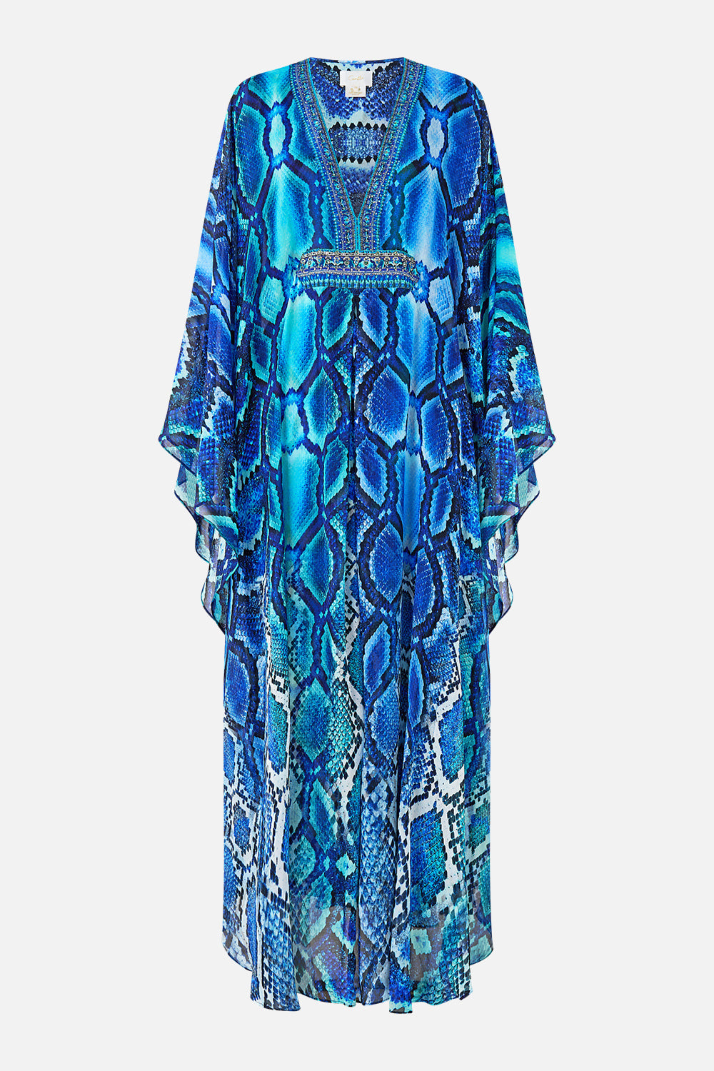 Long Kaftan With Waist Detail — clean front view