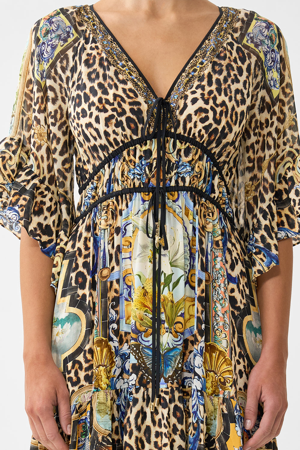 Ruffle Sleeve Long Dress — view 6