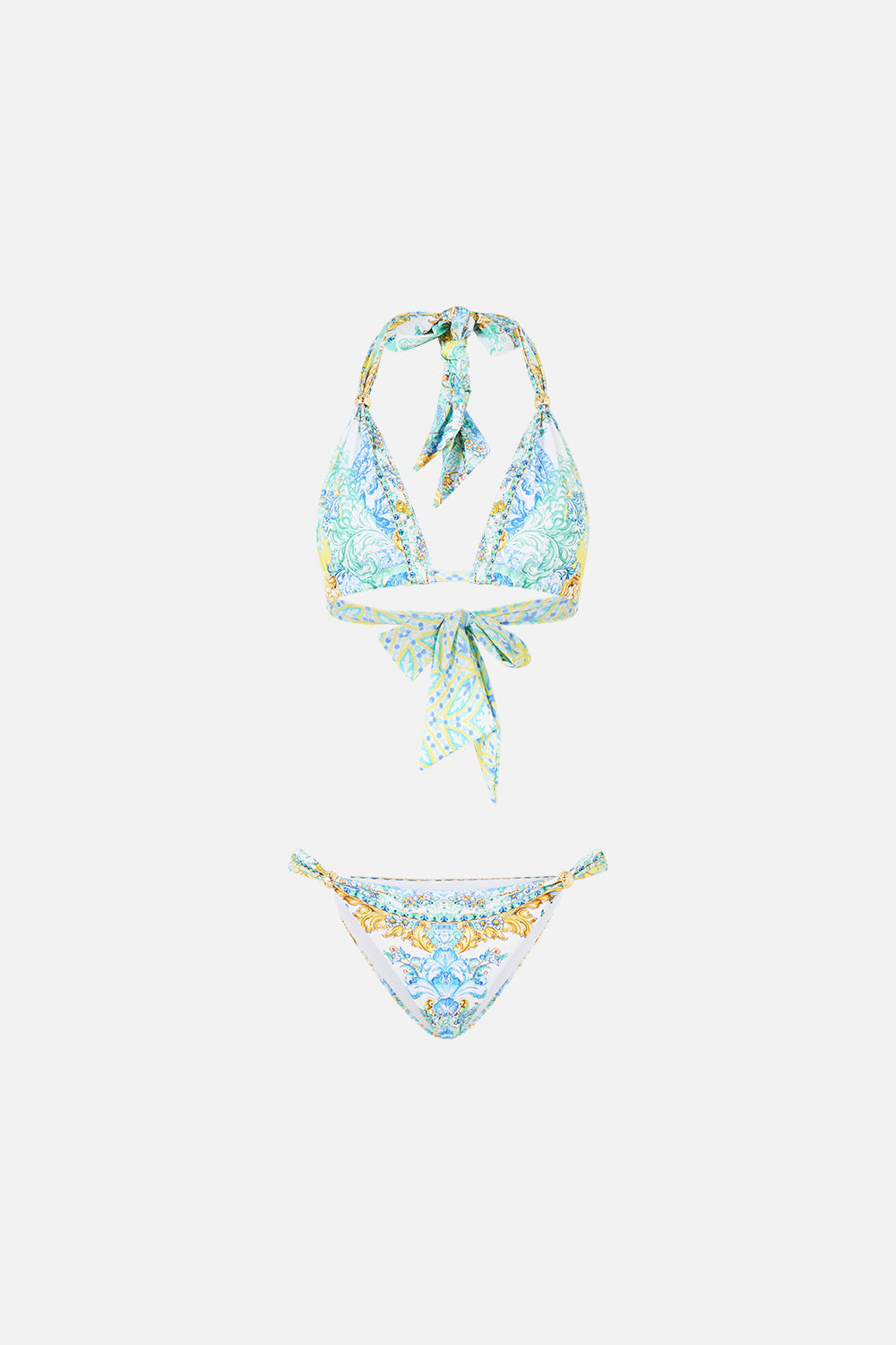 Tie Tri Bikini Set — clean front view
