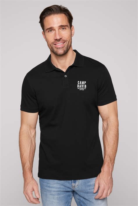 black polo worn view