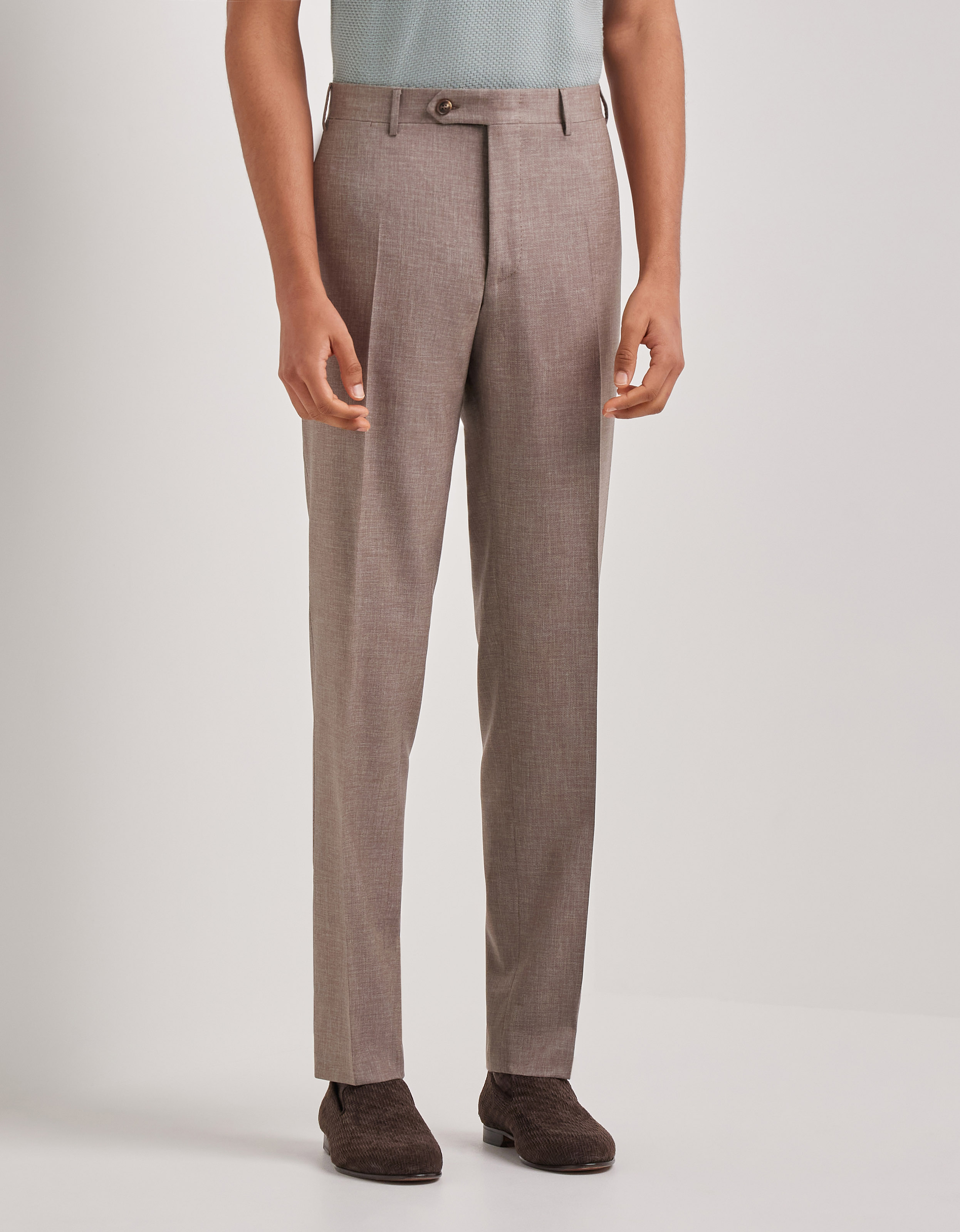 On-body view in walnut wool