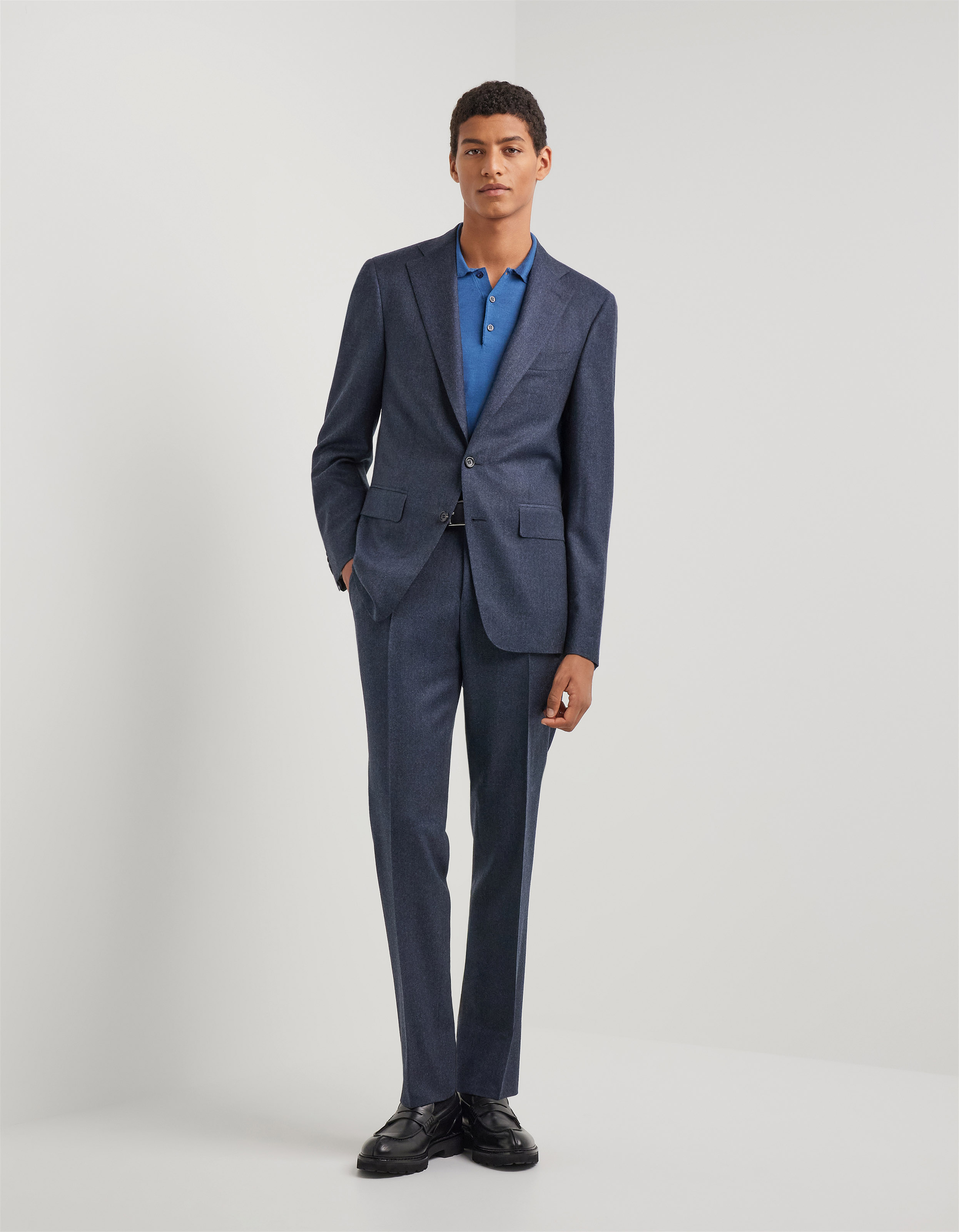Back view of the two-piece suit